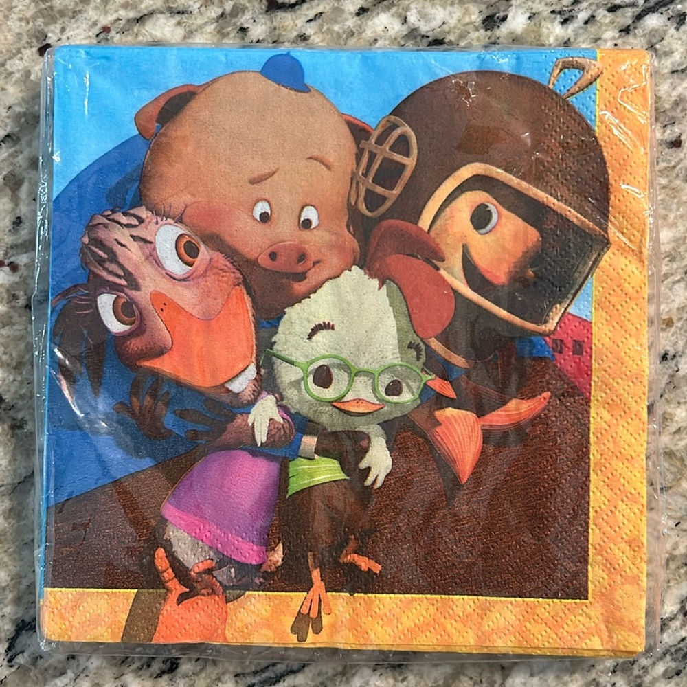 Disney’s CHICKEN LITTLE 16ct party napkins Hallmark Birthday NEW
